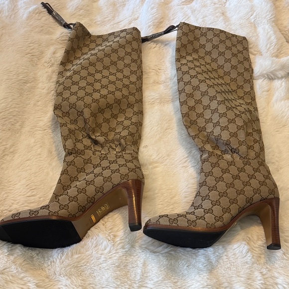 Gucci Lisa Canvas Boots - Picture 4 of 5